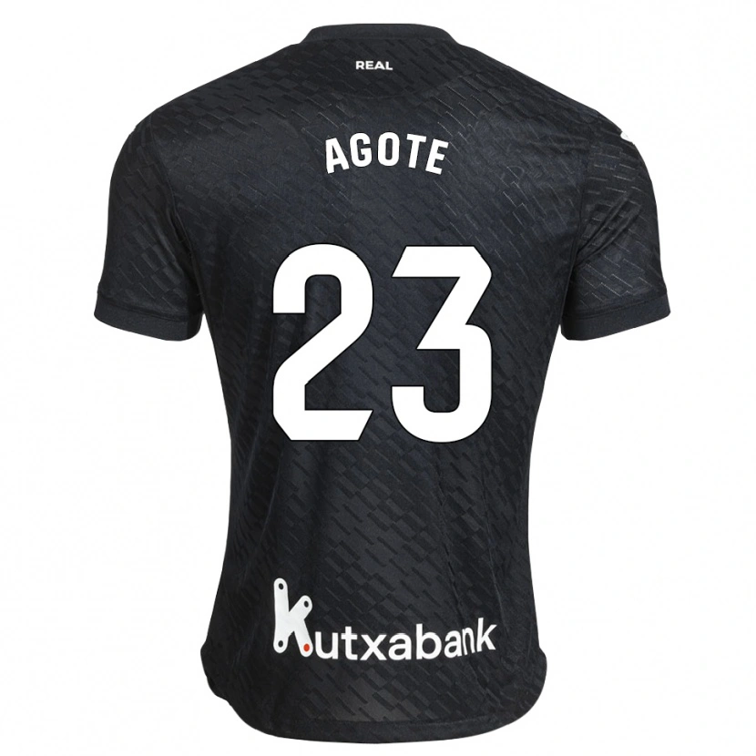 Danxen Heren Unax Agote #23 Zwart Wit Uitshirt Uittenue 2026/27 T-Shirt