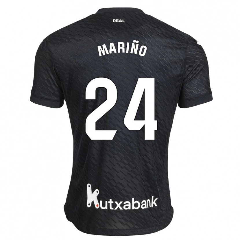 Danxen Heren Omar Mariño #24 Zwart Wit Uitshirt Uittenue 2026/27 T-Shirt