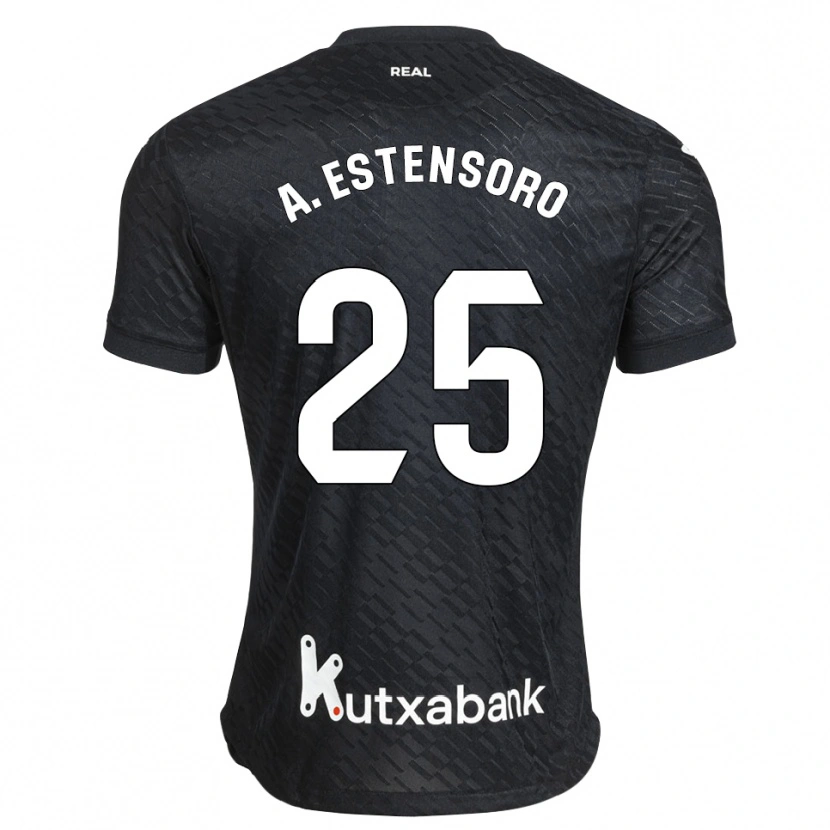 Danxen Heren Alazne Estensoro #25 Zwart Wit Uitshirt Uittenue 2026/27 T-Shirt