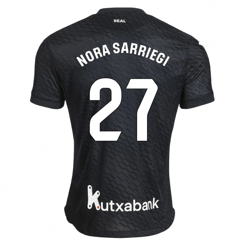 Danxen Heren Nora Sarriegi Galdos #27 Zwart Wit Uitshirt Uittenue 2026/27 T-Shirt