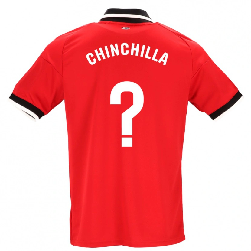 Danxen Heren Gustavo Chinchilla #0 Zwart Wit Rood Uitshirt Uittenue 2026/27 T-Shirt
