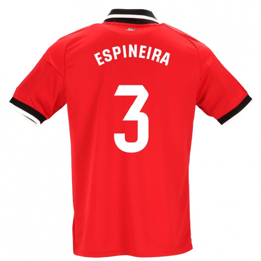 Danxen Heren Alberto Espiñeira #3 Zwart Wit Rood Uitshirt Uittenue 2026/27 T-Shirt