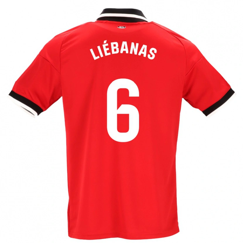 Danxen Heren José Manuel Liébanas #6 Zwart Wit Rood Uitshirt Uittenue 2026/27 T-Shirt