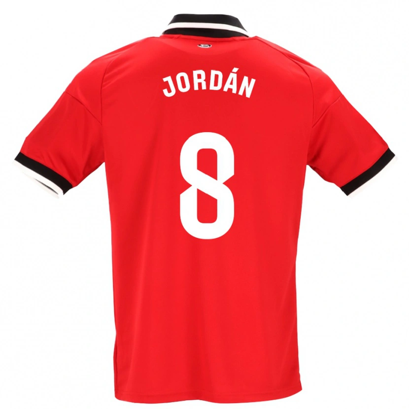Danxen Heren Joan Jordán #8 Zwart Wit Rood Uitshirt Uittenue 2026/27 T-Shirt