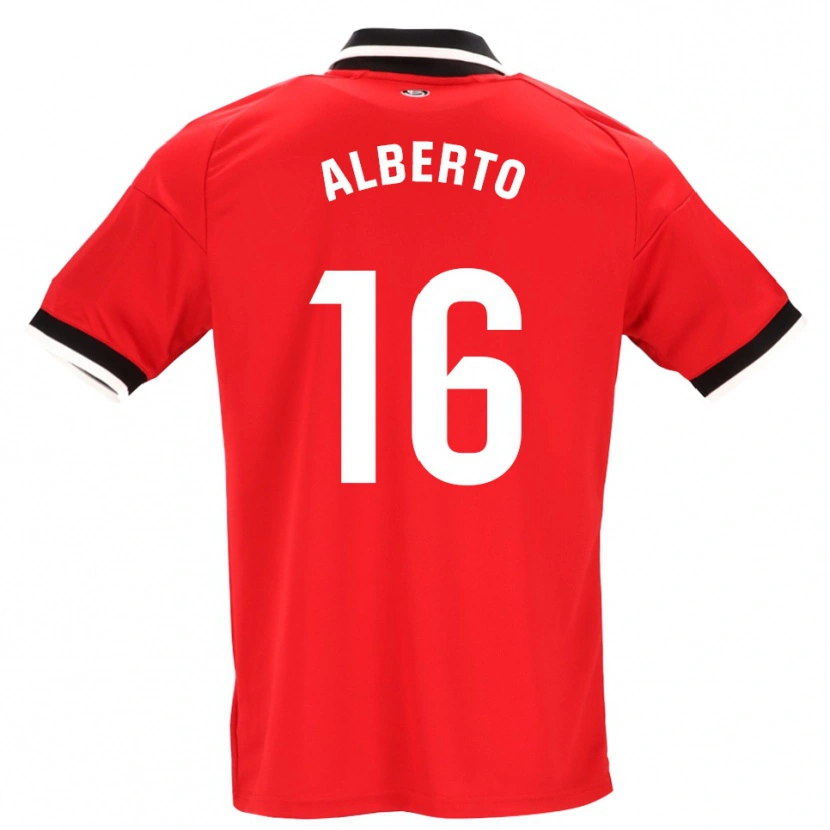 Danxen Heren Alberto González #16 Zwart Wit Rood Uitshirt Uittenue 2026/27 T-Shirt