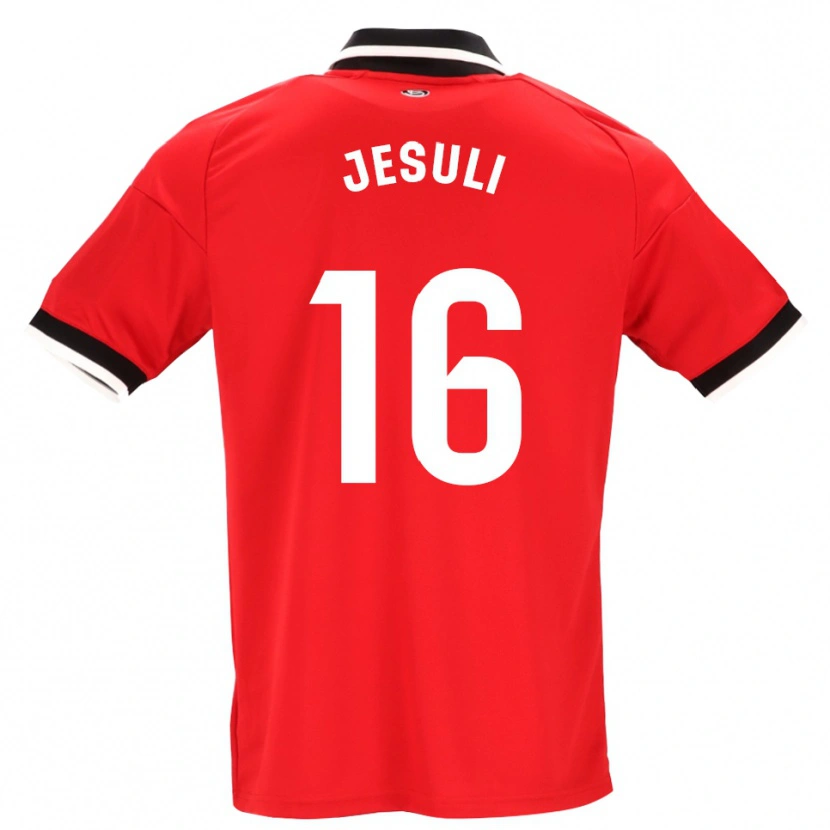 Danxen Heren Jesuli #16 Zwart Wit Rood Uitshirt Uittenue 2026/27 T-Shirt