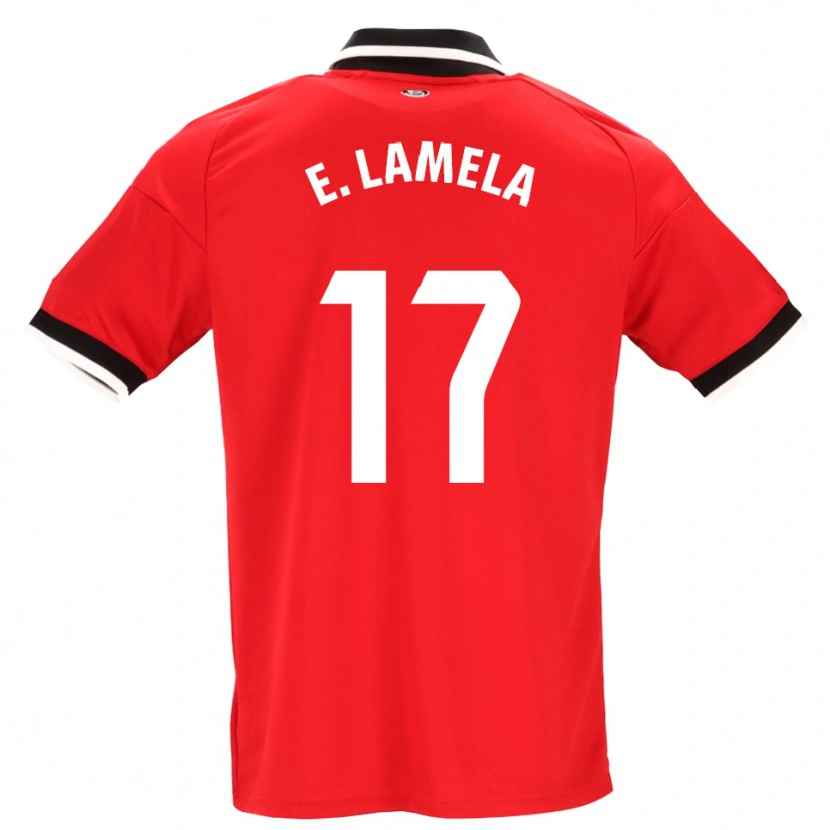 Danxen Heren Erik Lamela #17 Zwart Wit Rood Uitshirt Uittenue 2026/27 T-Shirt