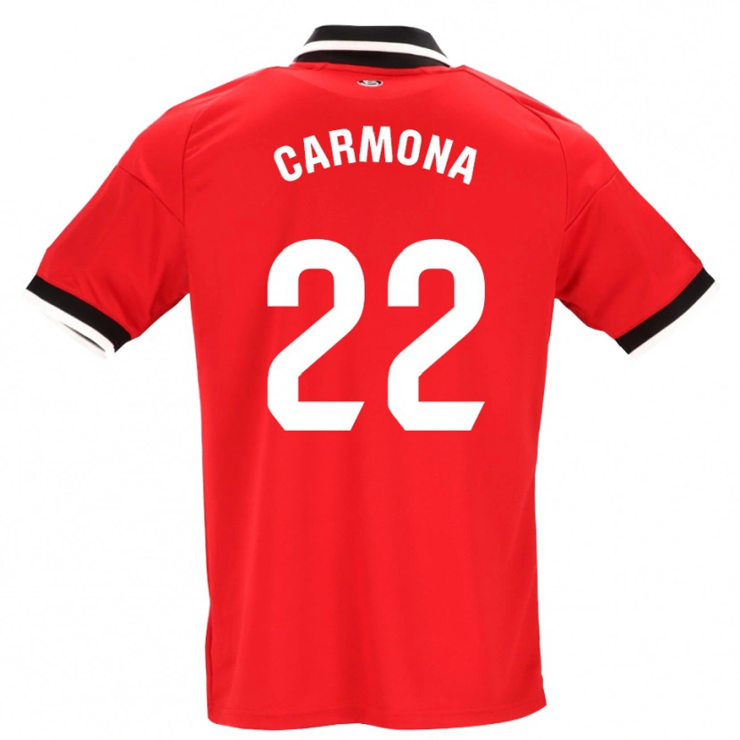Danxen Heren José Ángel Carmona #22 Zwart Wit Rood Uitshirt Uittenue 2026/27 T-Shirt