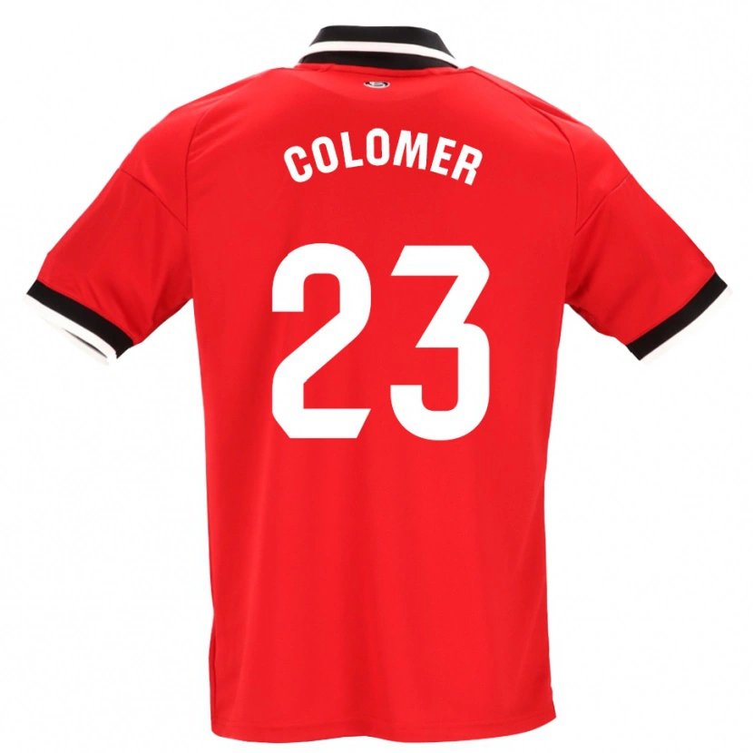 Danxen Heren Carlos Colomer #23 Zwart Wit Rood Uitshirt Uittenue 2026/27 T-Shirt