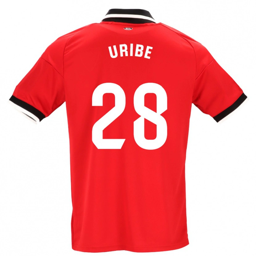 Danxen Heren Raúl Uribe #28 Zwart Wit Rood Uitshirt Uittenue 2026/27 T-Shirt