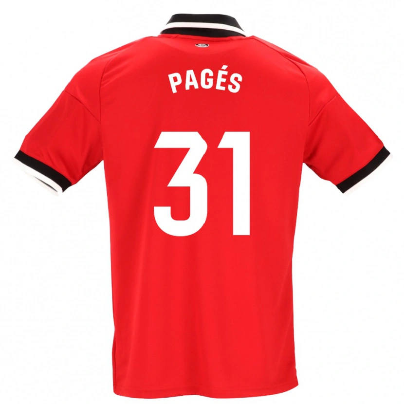 Danxen Heren Lukas Pagés #31 Zwart Wit Rood Uitshirt Uittenue 2026/27 T-Shirt