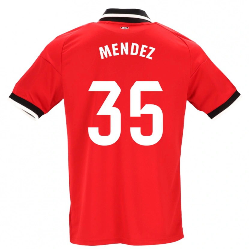 Danxen Heren Tomás Méndez #35 Zwart Wit Rood Uitshirt Uittenue 2026/27 T-Shirt