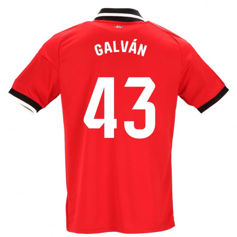 Danxen Heren Arnaudis Galván #43 Zwart Wit Rood Uitshirt Uittenue 2026/27 T-Shirt