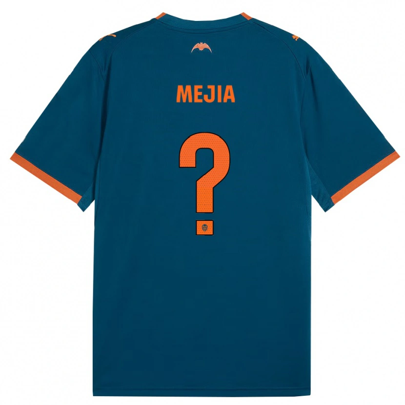 Danxen Heren Iván Mejia #0 Staalblauw Oranje Uitshirt Uittenue 2026/27 T-Shirt
