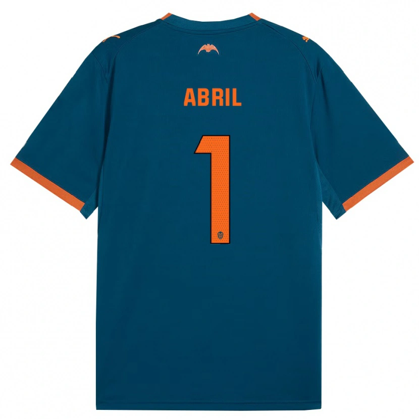 Danxen Heren Vicent Abril #1 Staalblauw Oranje Uitshirt Uittenue 2026/27 T-Shirt