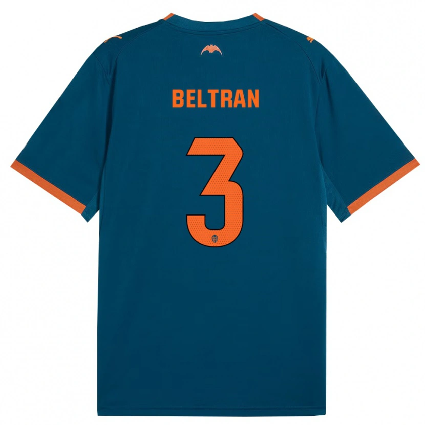 Danxen Heren Bea Beltran #3 Staalblauw Oranje Uitshirt Uittenue 2026/27 T-Shirt