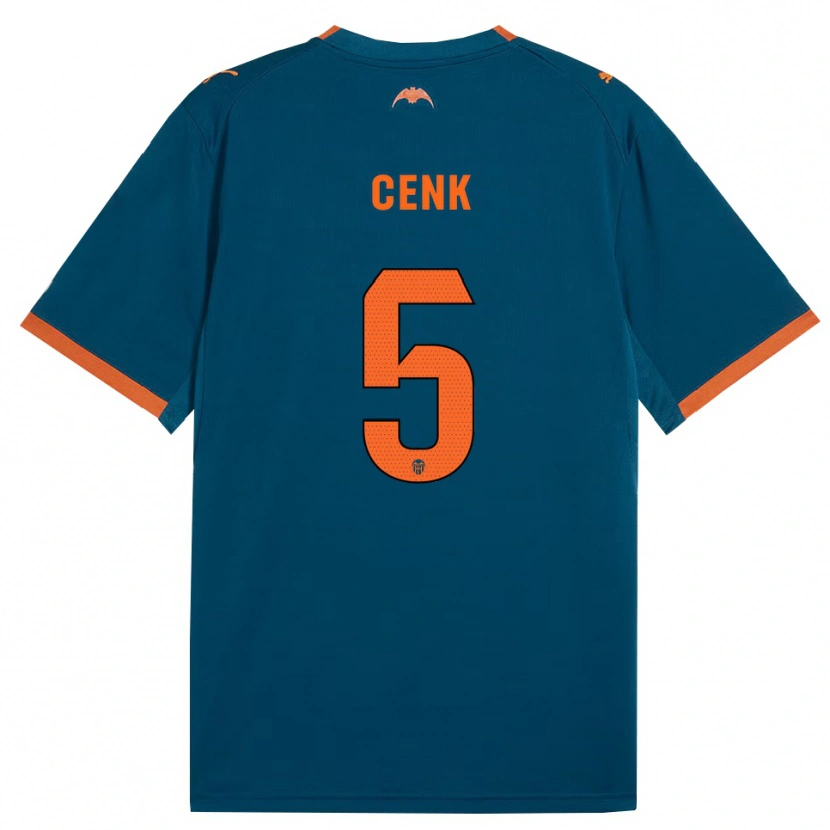 Danxen Heren Cenk Ozkacar #5 Staalblauw Oranje Uitshirt Uittenue 2026/27 T-Shirt
