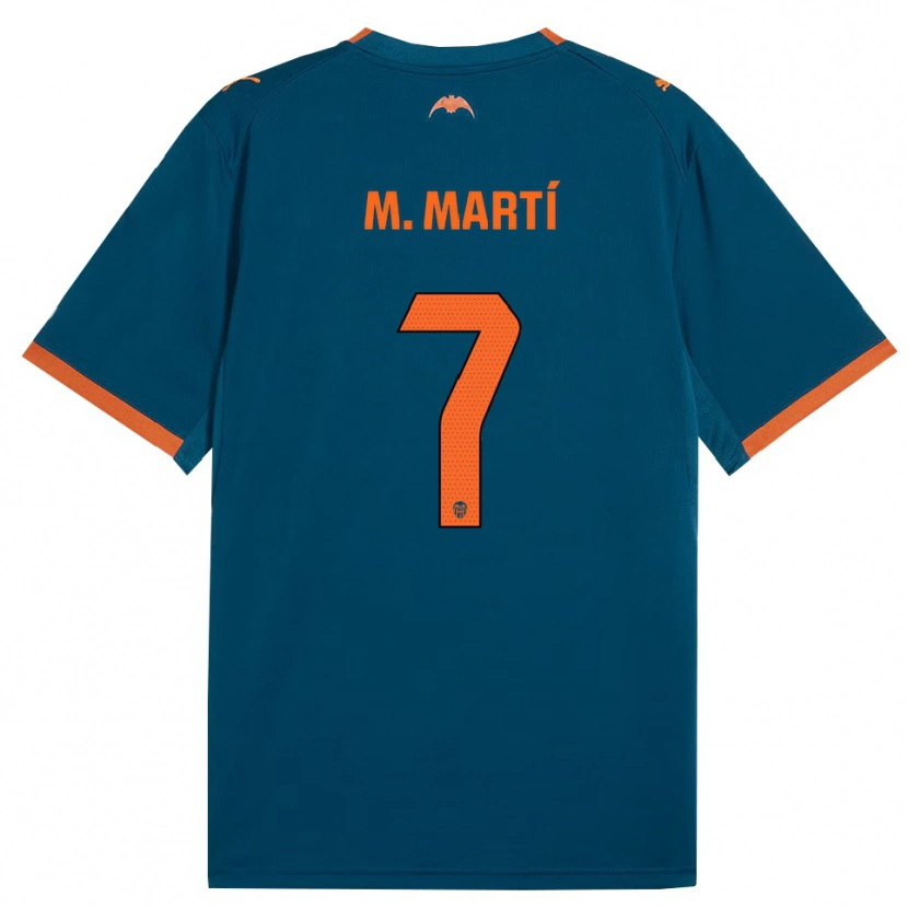 Danxen Heren Marina Martí #7 Staalblauw Oranje Uitshirt Uittenue 2026/27 T-Shirt