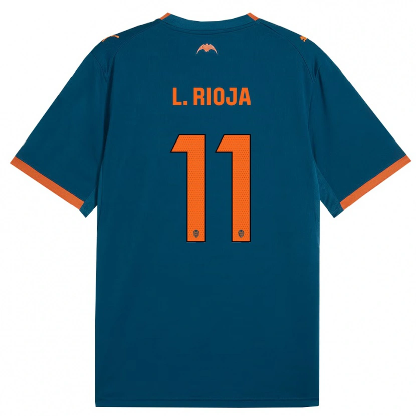 Danxen Heren Luis Rioja #11 Staalblauw Oranje Uitshirt Uittenue 2026/27 T-Shirt