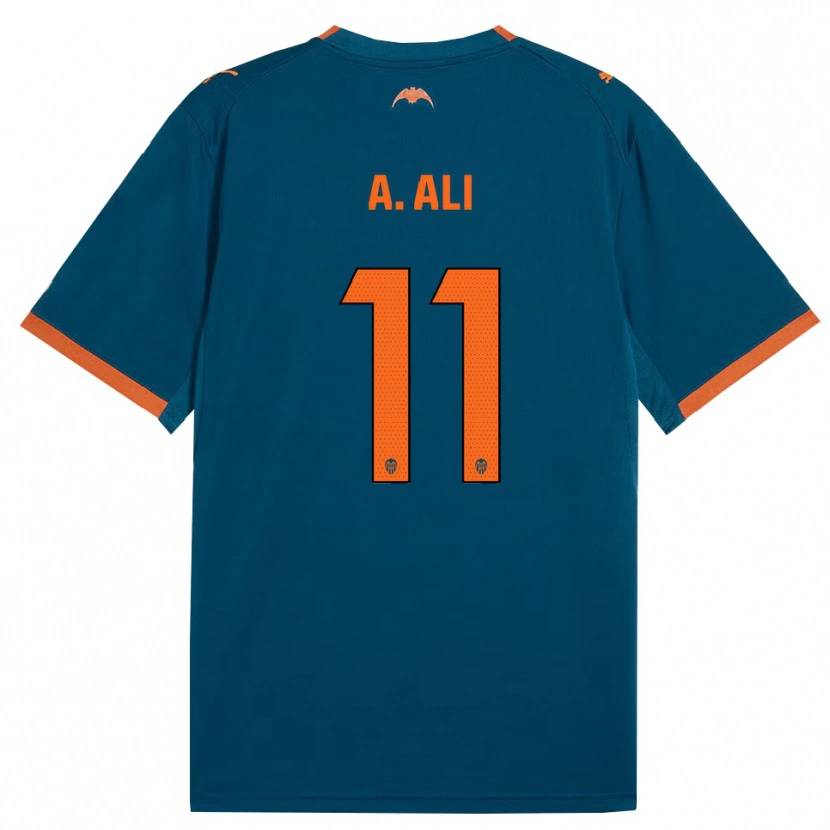 Danxen Heren Amirah Ali #11 Staalblauw Oranje Uitshirt Uittenue 2026/27 T-Shirt