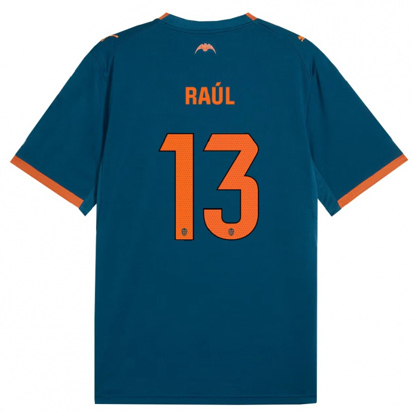 Danxen Heren Raúl Jiménez #13 Staalblauw Oranje Uitshirt Uittenue 2026/27 T-Shirt
