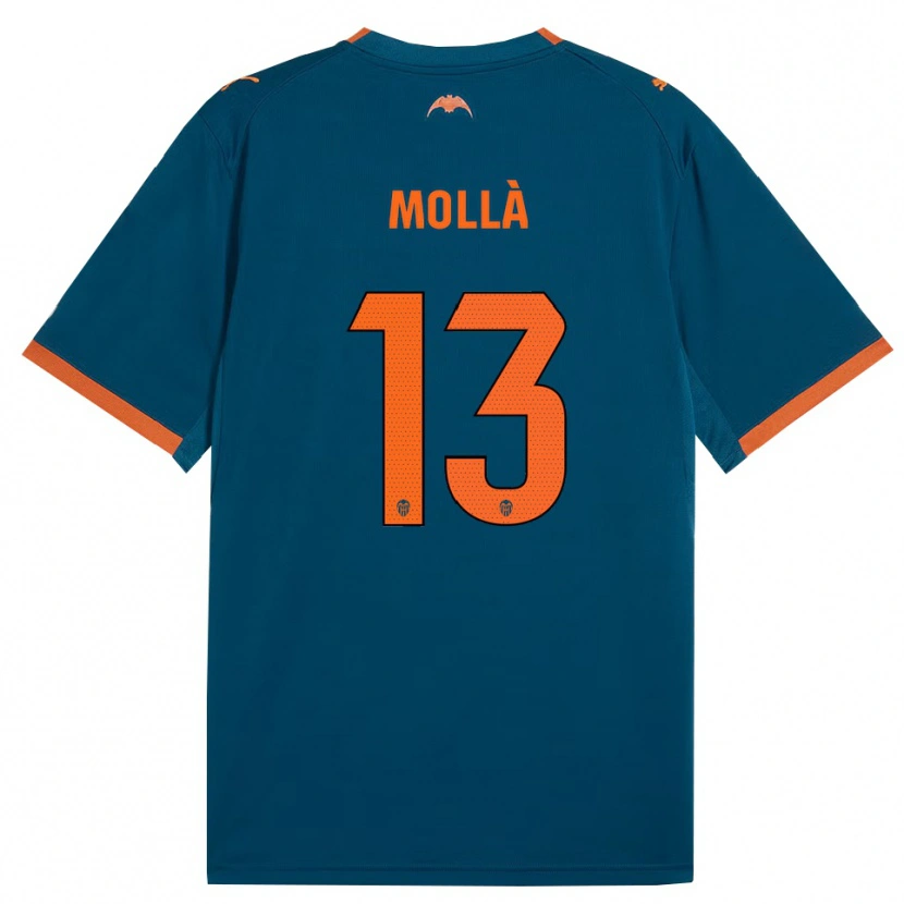 Danxen Heren Pablo Mollà #13 Staalblauw Oranje Uitshirt Uittenue 2026/27 T-Shirt