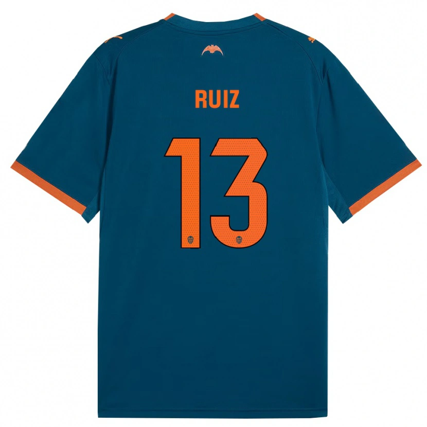 Danxen Heren Nil Ruiz #13 Staalblauw Oranje Uitshirt Uittenue 2026/27 T-Shirt