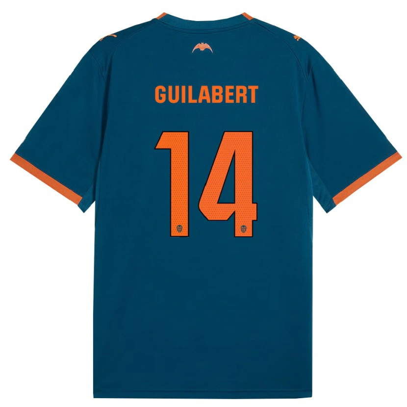 Danxen Heren Mario Guilabert #14 Staalblauw Oranje Uitshirt Uittenue 2026/27 T-Shirt