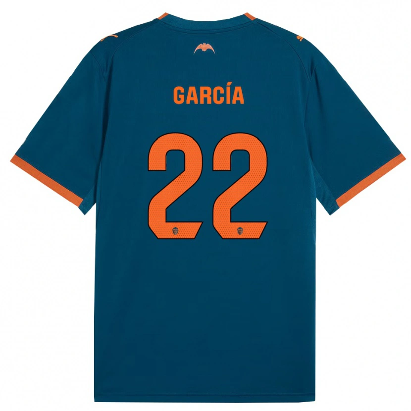Danxen Heren Pablo García #22 Staalblauw Oranje Uitshirt Uittenue 2026/27 T-Shirt