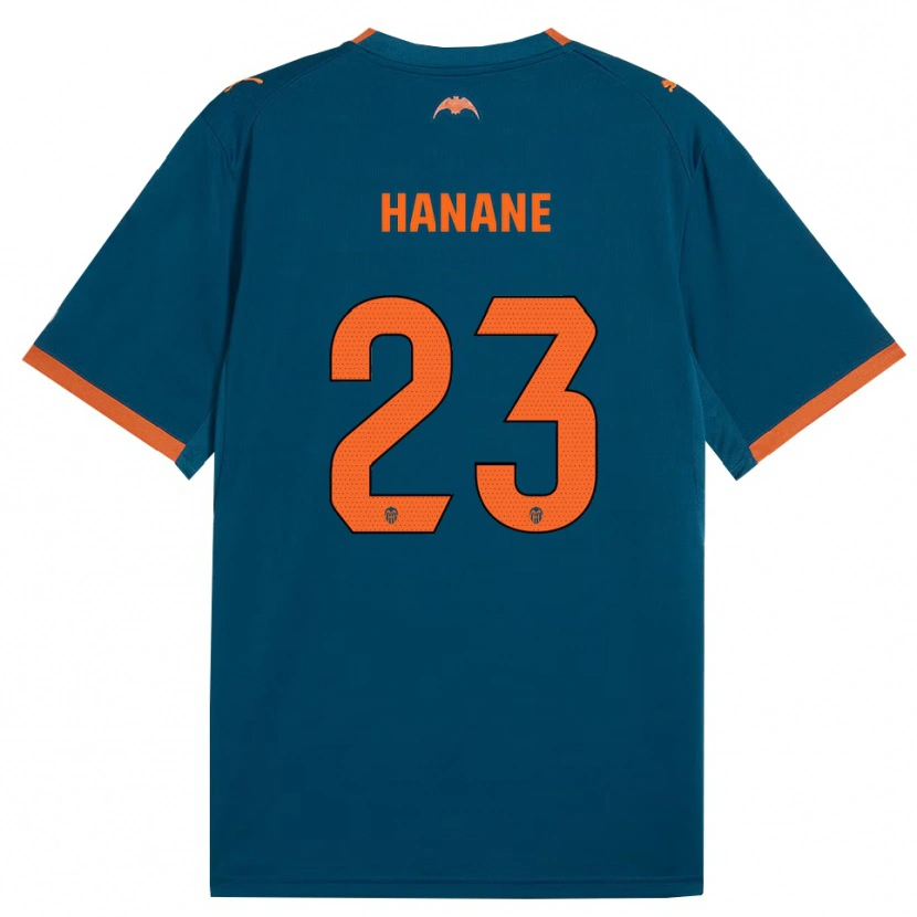 Danxen Heren Hanane Ait El Haj #23 Staalblauw Oranje Uitshirt Uittenue 2026/27 T-Shirt