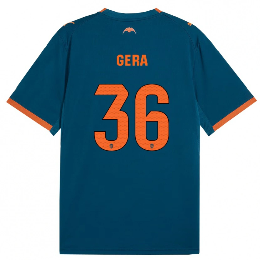 Danxen Heren Alin Gera #36 Staalblauw Oranje Uitshirt Uittenue 2026/27 T-Shirt