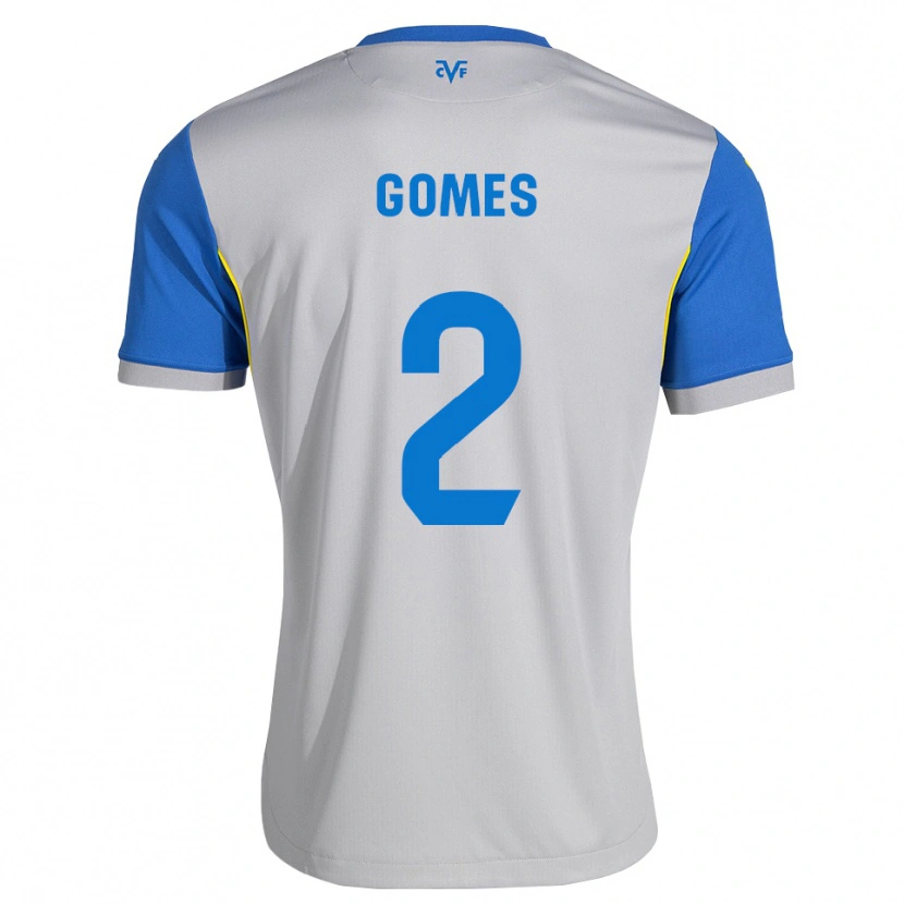 Danxen Heren Vique Gomes #2 Dodgerblauw Grijs Uitshirt Uittenue 2026/27 T-Shirt