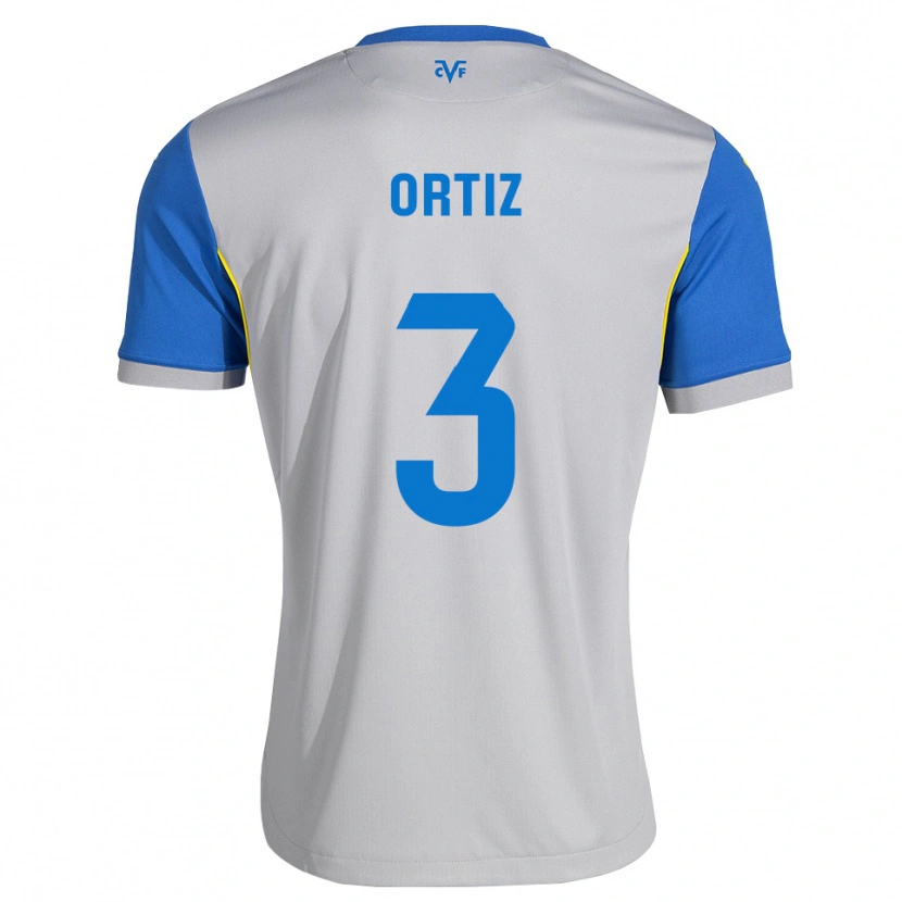 Danxen Heren Eneko Ortiz #3 Dodgerblauw Grijs Uitshirt Uittenue 2026/27 T-Shirt