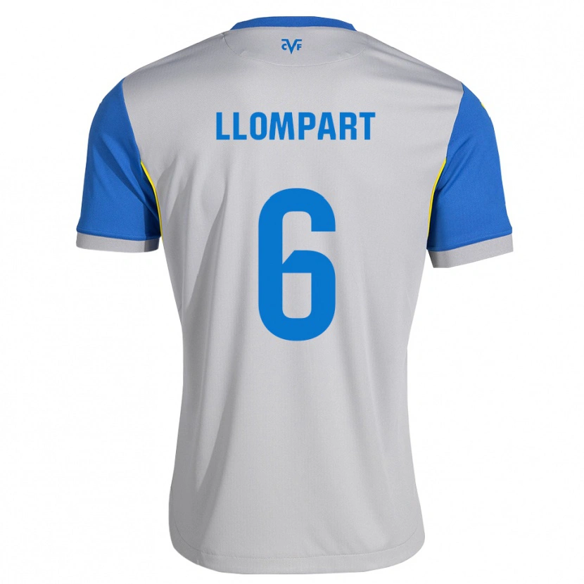 Danxen Heren María Llompart #6 Dodgerblauw Grijs Uitshirt Uittenue 2026/27 T-Shirt