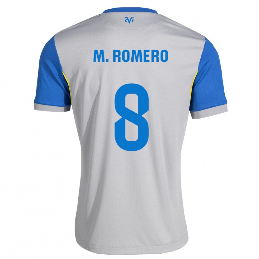 Danxen Heren María Romero #8 Dodgerblauw Grijs Uitshirt Uittenue 2026/27 T-Shirt