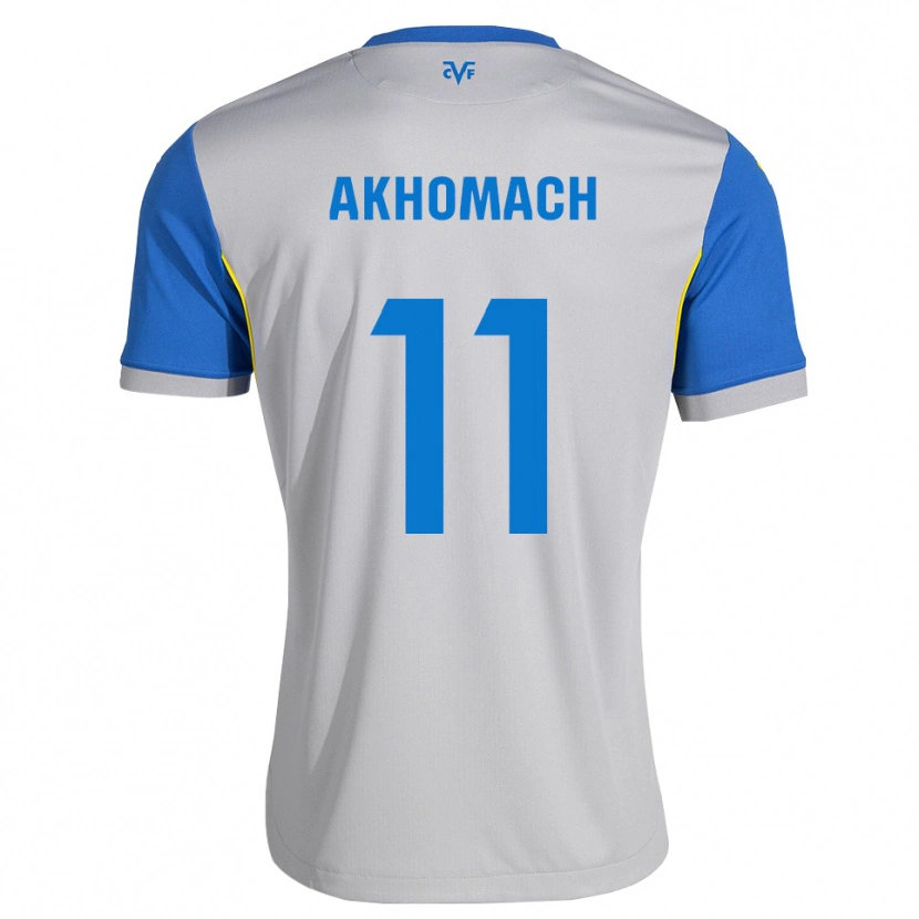 Danxen Heren Ilias Akhomach #11 Dodgerblauw Grijs Uitshirt Uittenue 2026/27 T-Shirt
