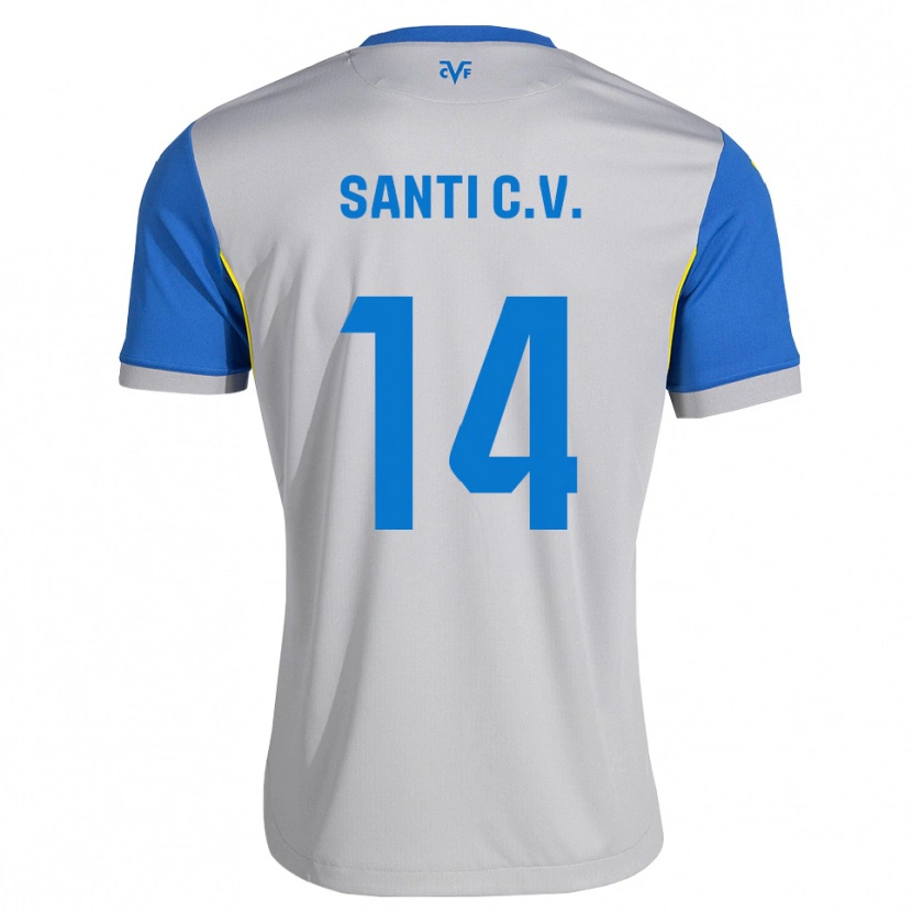 Danxen Heren Santi Comesaña #14 Dodgerblauw Grijs Uitshirt Uittenue 2026/27 T-Shirt