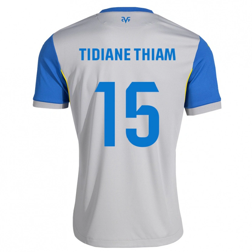 Danxen Heren Cheikh Tidiane Thiam #15 Dodgerblauw Grijs Uitshirt Uittenue 2026/27 T-Shirt