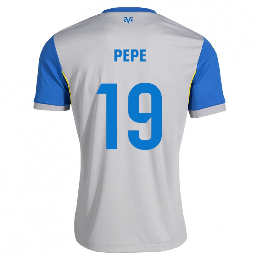 Danxen Heren Nicolas Pépé #19 Dodgerblauw Grijs Uitshirt Uittenue 2026/27 T-Shirt