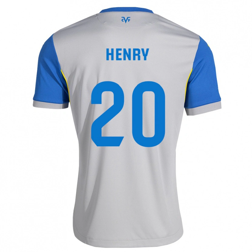 Danxen Heren Kevlin Henry #20 Dodgerblauw Grijs Uitshirt Uittenue 2026/27 T-Shirt