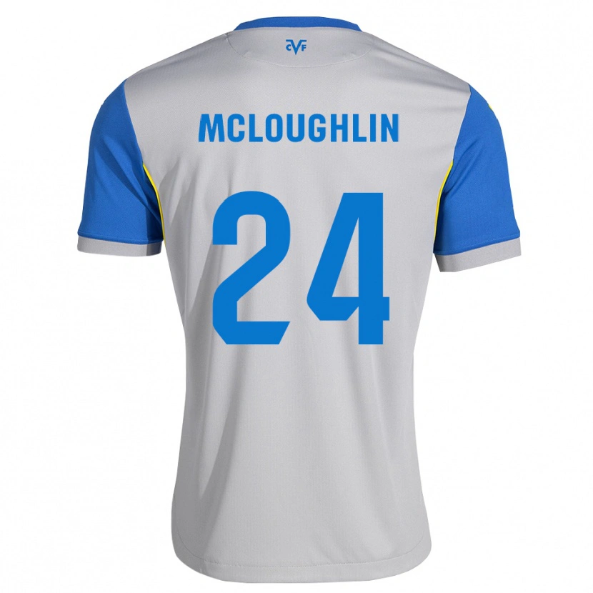 Danxen Heren Caden Mcloughlin #24 Dodgerblauw Grijs Uitshirt Uittenue 2026/27 T-Shirt