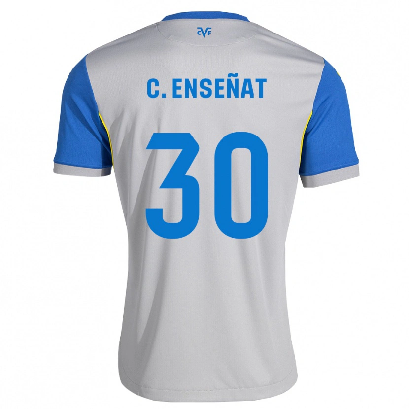Danxen Heren Claudia Enseñat Galindo #30 Dodgerblauw Grijs Uitshirt Uittenue 2026/27 T-Shirt