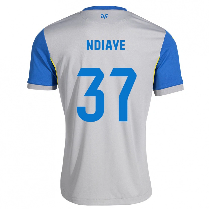 Danxen Heren Serigne Ndiaye #37 Dodgerblauw Grijs Uitshirt Uittenue 2026/27 T-Shirt