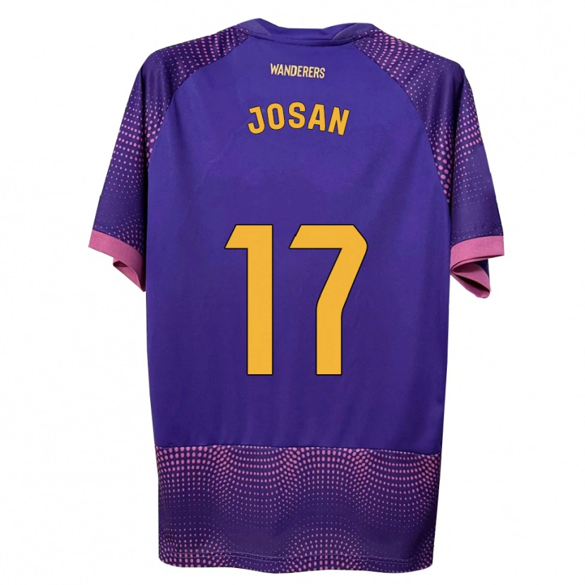 Danxen Heren José Antonio Ferrández Pomares #17 Paars Wit Roze Uitshirt Uittenue 2026/27 T-Shirt