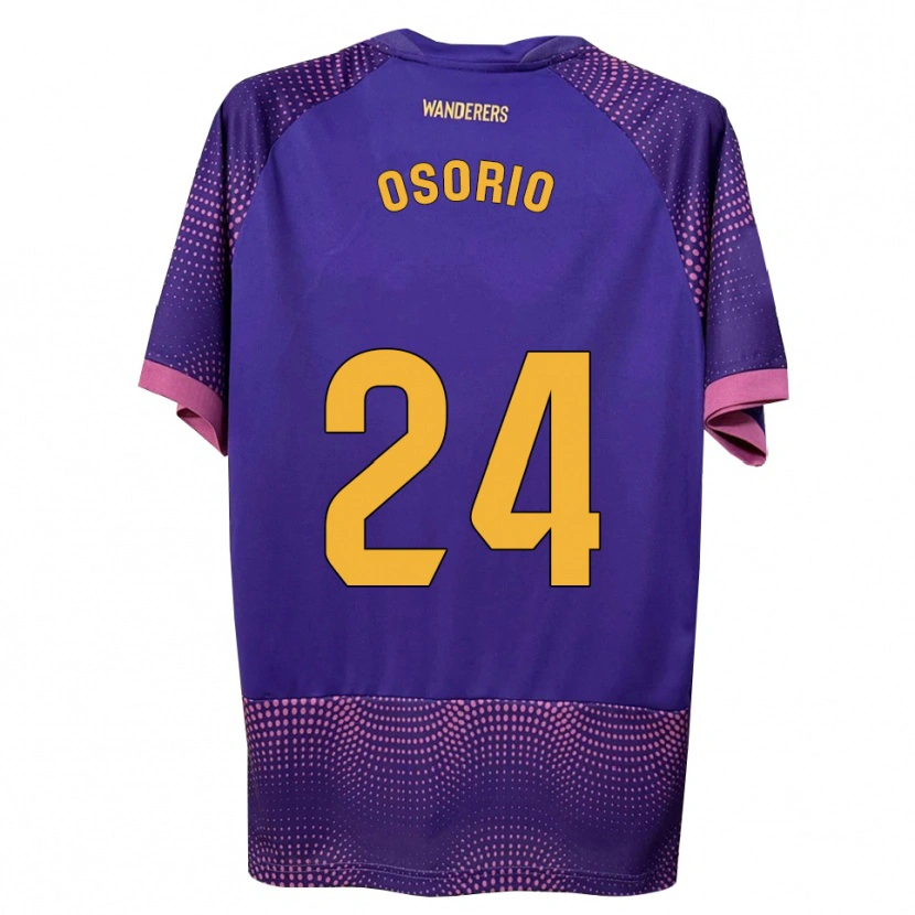 Danxen Heren Abiel Osorio #24 Paars Wit Roze Uitshirt Uittenue 2026/27 T-Shirt