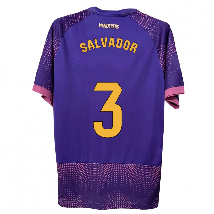 Danxen Heren Nico Salvador #3 Paars Wit Roze Uitshirt Uittenue 2026/27 T-Shirt