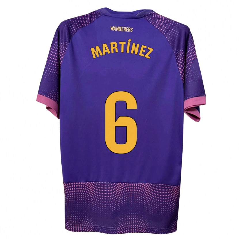Danxen Heren Antonio Martínez #6 Paars Wit Roze Uitshirt Uittenue 2026/27 T-Shirt