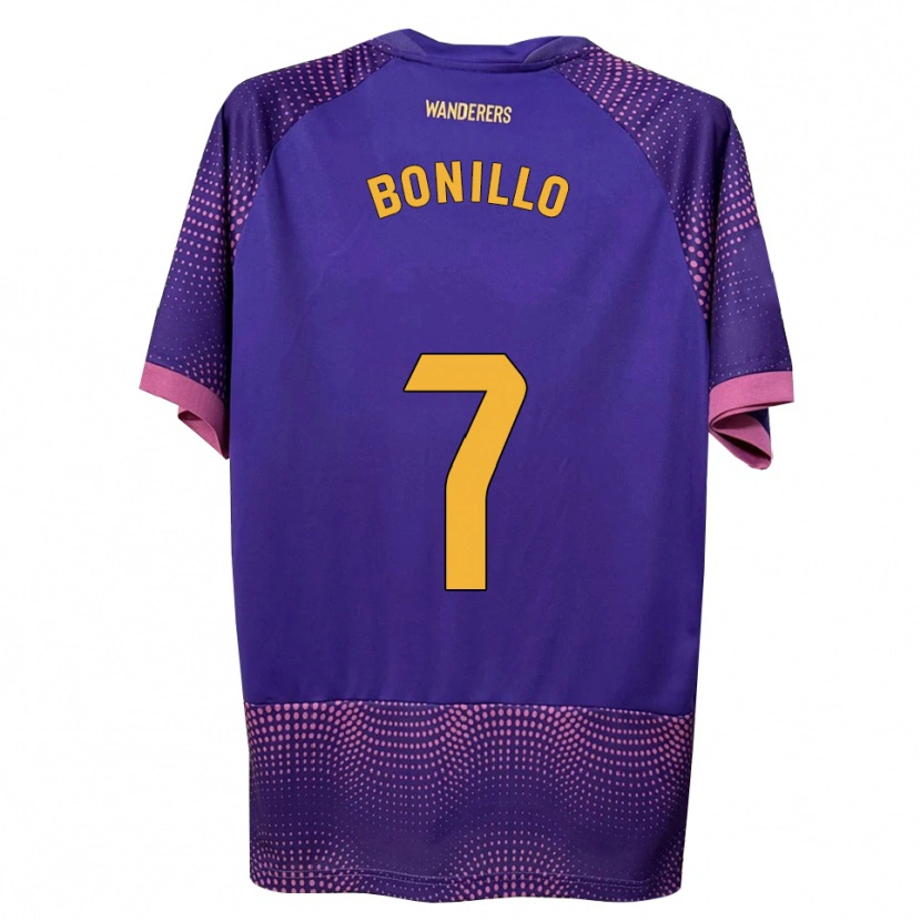 Danxen Heren Haizam Bonillo #7 Paars Wit Roze Uitshirt Uittenue 2026/27 T-Shirt