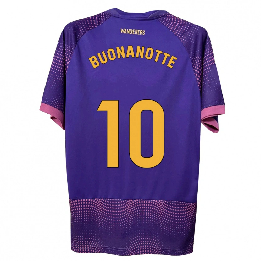 Danxen Heren Facundo Buonanotte #10 Paars Wit Roze Uitshirt Uittenue 2026/27 T-Shirt