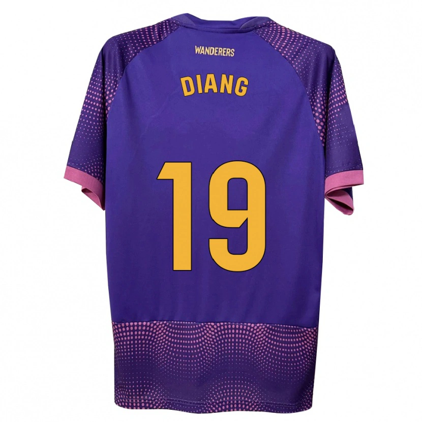Danxen Heren Grady Diangana #19 Paars Wit Roze Uitshirt Uittenue 2026/27 T-Shirt